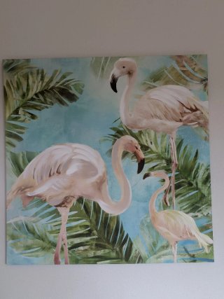 Cuadro Flamencos 80x80 Maison du Monde