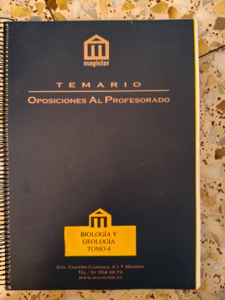 Apuntes oposiciones profesorado Biología y Geologí