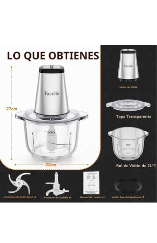 Chollo! Picadora Eléctrica Facelle 500W