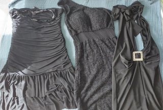 Lote de 3 Vestidos Negros