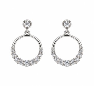 Pendientes de Plata 925 con Circonitas