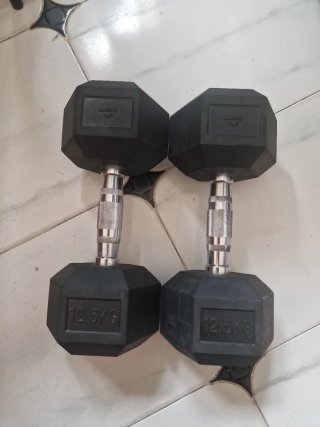 Mancuernas hexagonales CRIVIT 12.5kg (par)