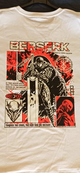 NUEVA camiseta blanca Berserk XL