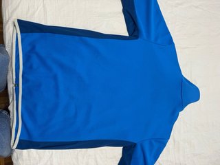 Sudadera Adidas Original Cremallera Azul/Blanco