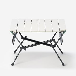 Mesa de camping compacta, 2 personas, blanca