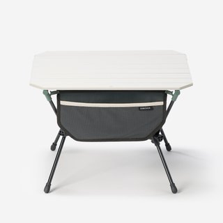 Mesa de camping compacta, 2 personas, blanca