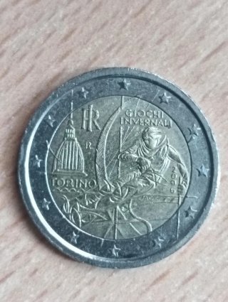 Moneda 2€ Italia Torino 2006