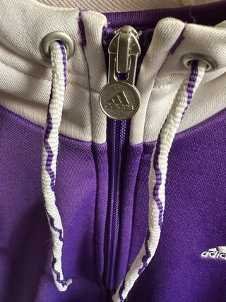 Sudadera Adidas Morada con Capucha Talla S