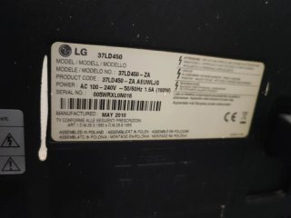 TV LG 37 Full HD (Modelo 37LD450)