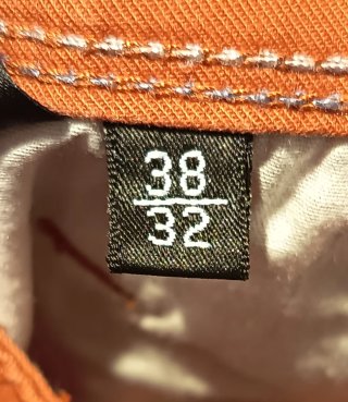 Pantalón chino hombre naranja