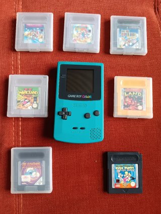 Game Boy Color + 7 juegos(Mario,Wario,Donkey Kong)