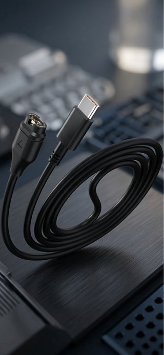 Cable de carga usb-c para Garmin fēnix 8, 7, 6 y 5