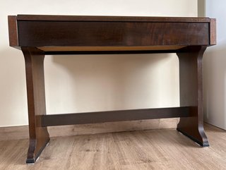 Banqueta de piano vintage madera maciza holandesa