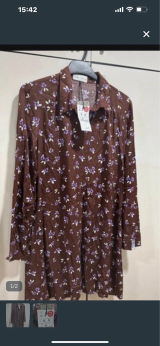 Vestido estampado floral Lefties Talla M