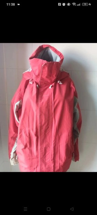 Chaqueta Impermeable Tribord Roja Talla L