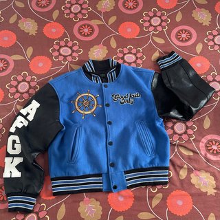Chaqueta Varsity DONCARE Azul y Negra Talla M