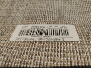 Alfombra 170x120 cm beige y marrón – Muy buen esta