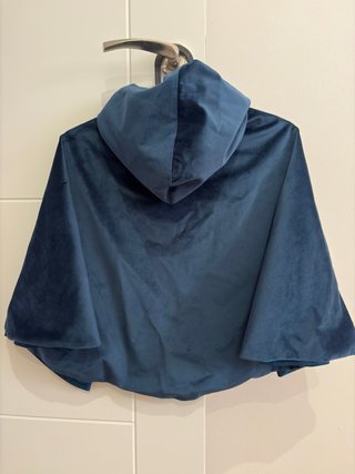 Capa de arras azul terciopelo 5-6 años