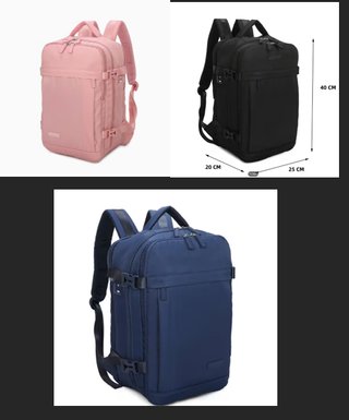2 Mochilas de viaje low cost con cable para cargar