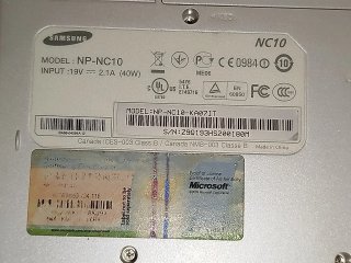 Samsung NP-NC10-KA07IT Netbook Bianco