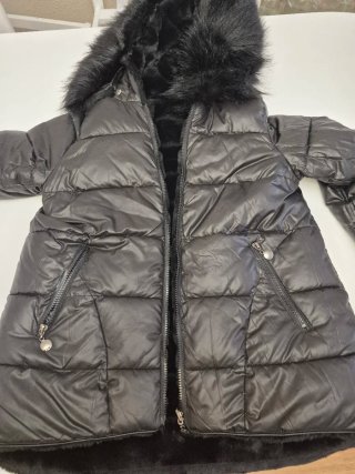 Abrigo reversible negro talla S