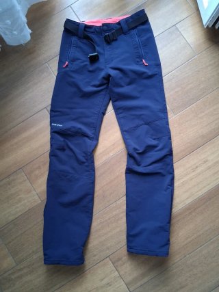 Pantalón Invierno Senderismo Quechua Azul/Rosa