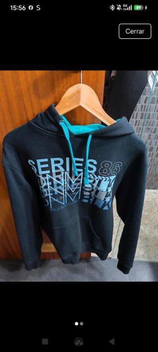 Sudadera Series 86 Negra Talla S