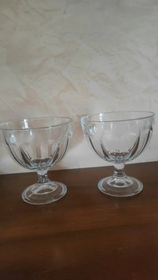Set di 2 coppe da gelato in vetro