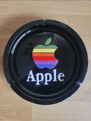 Cenicero Vintage Apple Logo Arcoíris