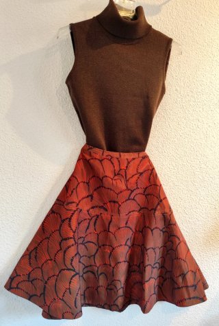 Conjunto Top y Falda Estampada