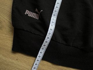 Sudadera Puma Negra Logo Relieve