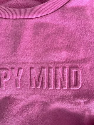 Sufsdera Sudadera Happy Mind Gris/Rosa