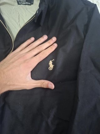 Chaqueta Harrington Ralph Lauren Vintage Negra