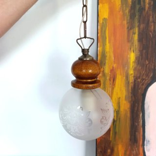 Lámpara Vintage madera