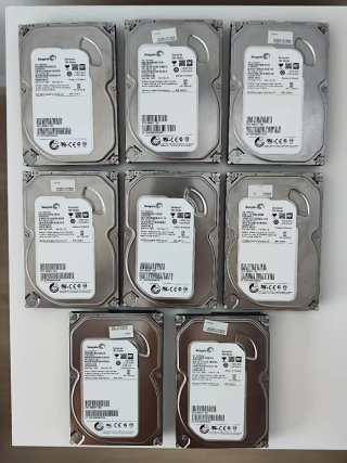 Lote 8 Discos Duros HDD Seagate 500GB