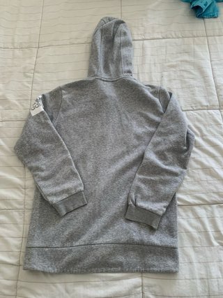 Sudadera con cremallera adidas gris