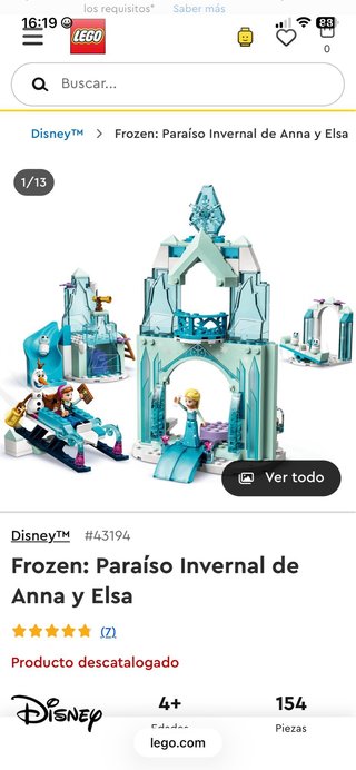 Lego Disney Frozen 43194 Paraíso invernal