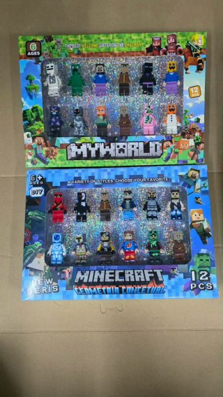 Conjunto de 24 Figuras Minecraft