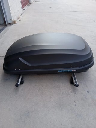 Cofre Techo Norauto Bermude 200 375L Negro Mate