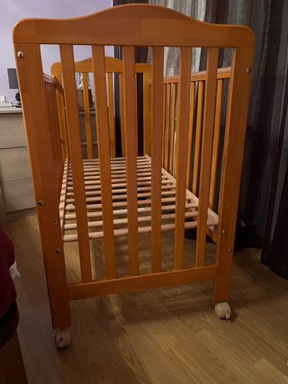 Cuna de madera de haya 70x140