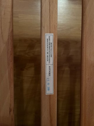 Cuna de madera de haya 70x140