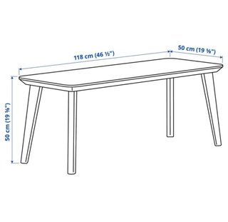 Mesa de centro 118x50 cm