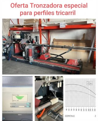 Tronzadora Doble para Perfiles Tricarril
