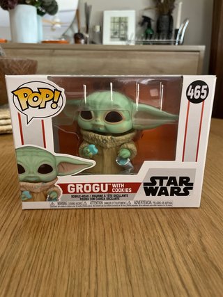 Funko Pop Grogu Star Wars 465 con Galletas