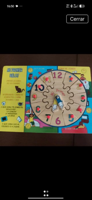 Puzzle de madera Mi Primer Reloj
