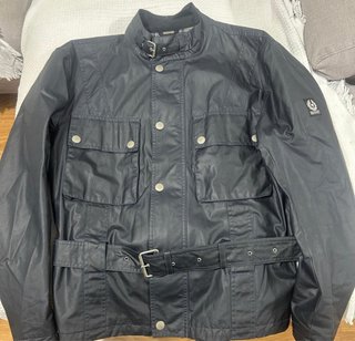 Chaqueta Belstaff Algodón Encerado Negra