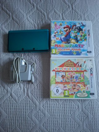 Nintendo 3DS Azul con 2 Juegos
