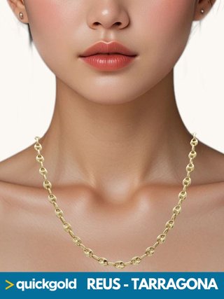 040-02-00831 CADENA ORO 18K CALABROTE 55.3 CM