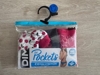 Pack 3 Braguitas DIM Les Pockets Talla S