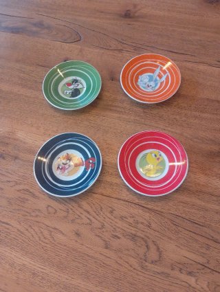 Set di 4 piattini Looney Tunes